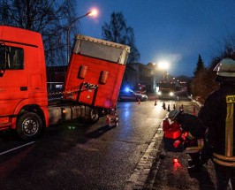 LKW Achsenbruch an der B1